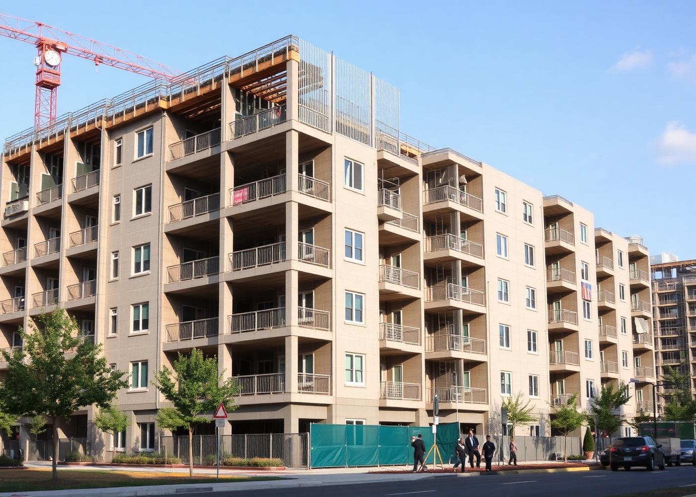 Multi family commercial development supplied by Pelican Int'l